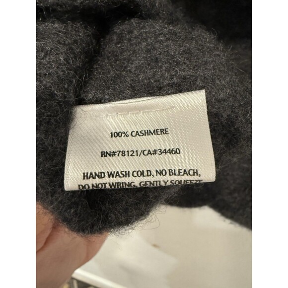 Eileen Fisher 100% Cashmere Turtleneck Sweater Gray Women's Medium S - Picture 6 of 7